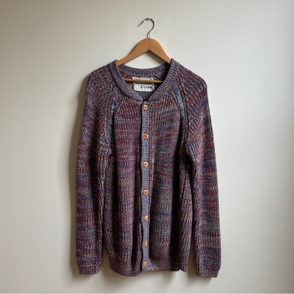 Henrik Vibskov Multicolor Button Down Knit Sweater - Main Image